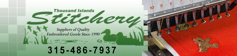 Embroidery Service Clayton, NY - Thousand Islands Stitchery